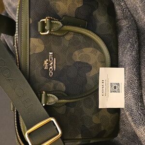 Rowan Satchel Bag In Signature Camo Print